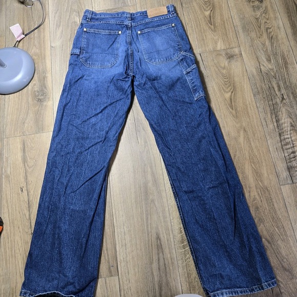 Vintage‎ Nautica Jeans Mens Blue Baggy Y2K Straight Medium Dark  32x34 - Picture 9 of 12